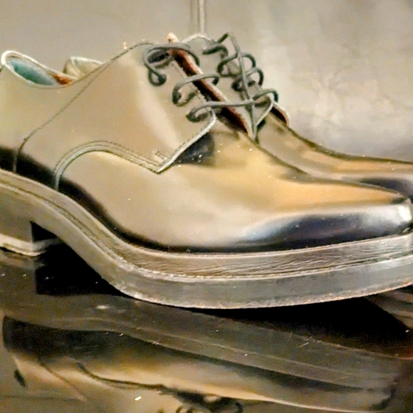 Acne Italian Black Leather Shoe - Picture 1 of 8